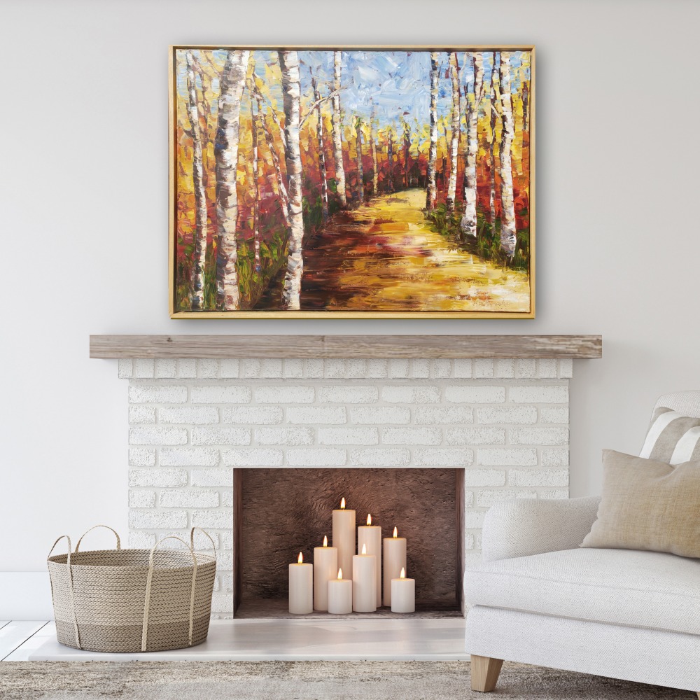 Autumn Stroll 30×40 hung low res