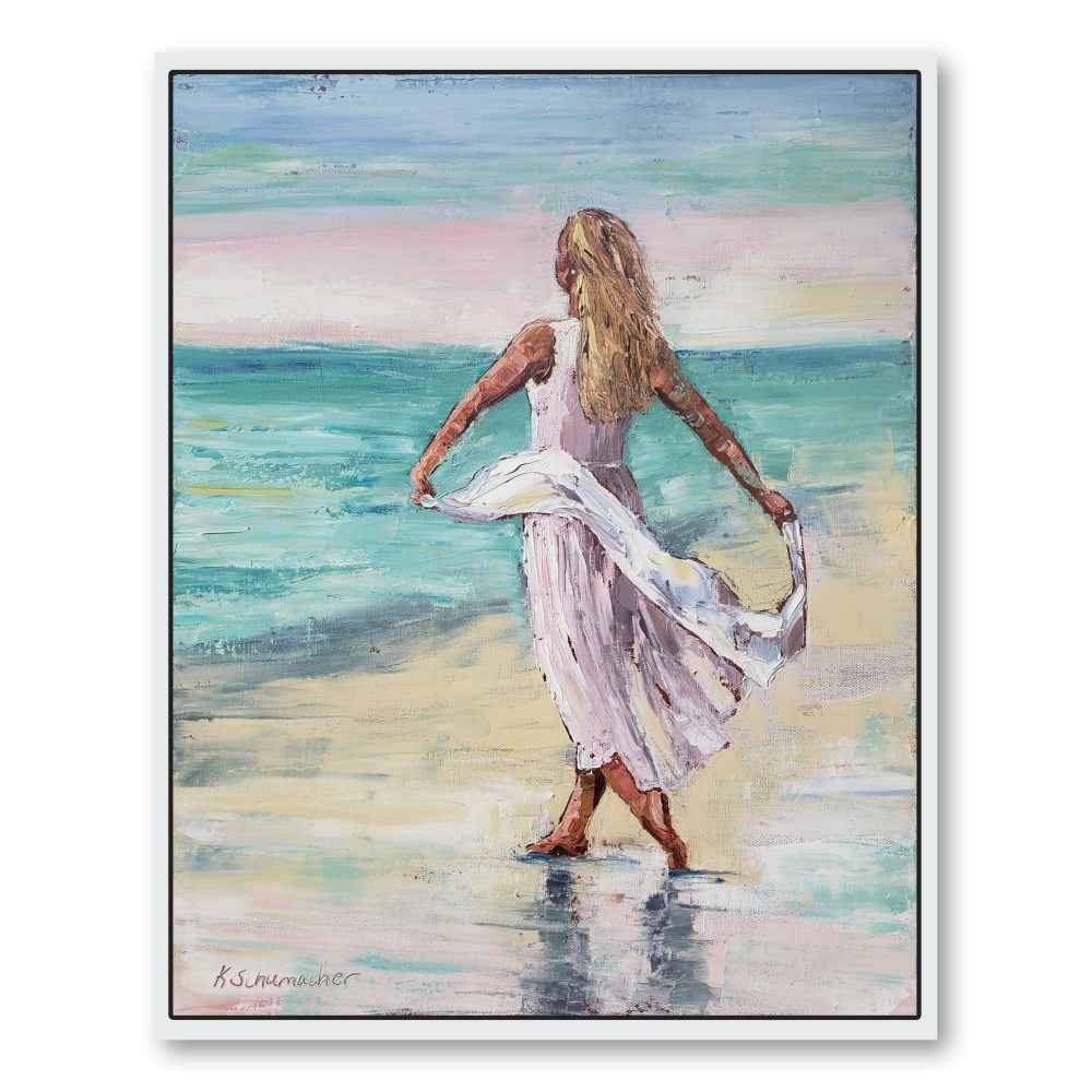 Beach Beauty framed and hung 22×18