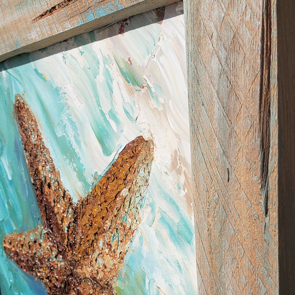 Surf Starfish frame 14×14