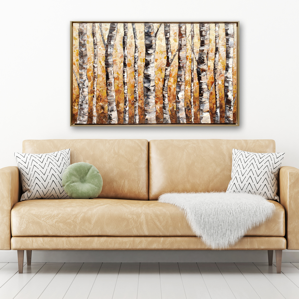 forest gold 32×50 hung