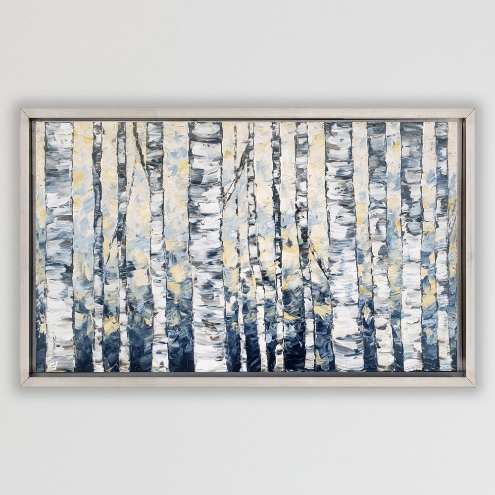 Gray Wildernesss framed 32×50 low on bg