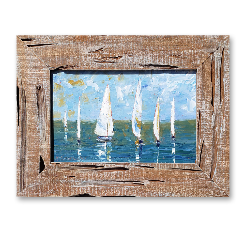 Sailing Club framed 15×20 on bg low